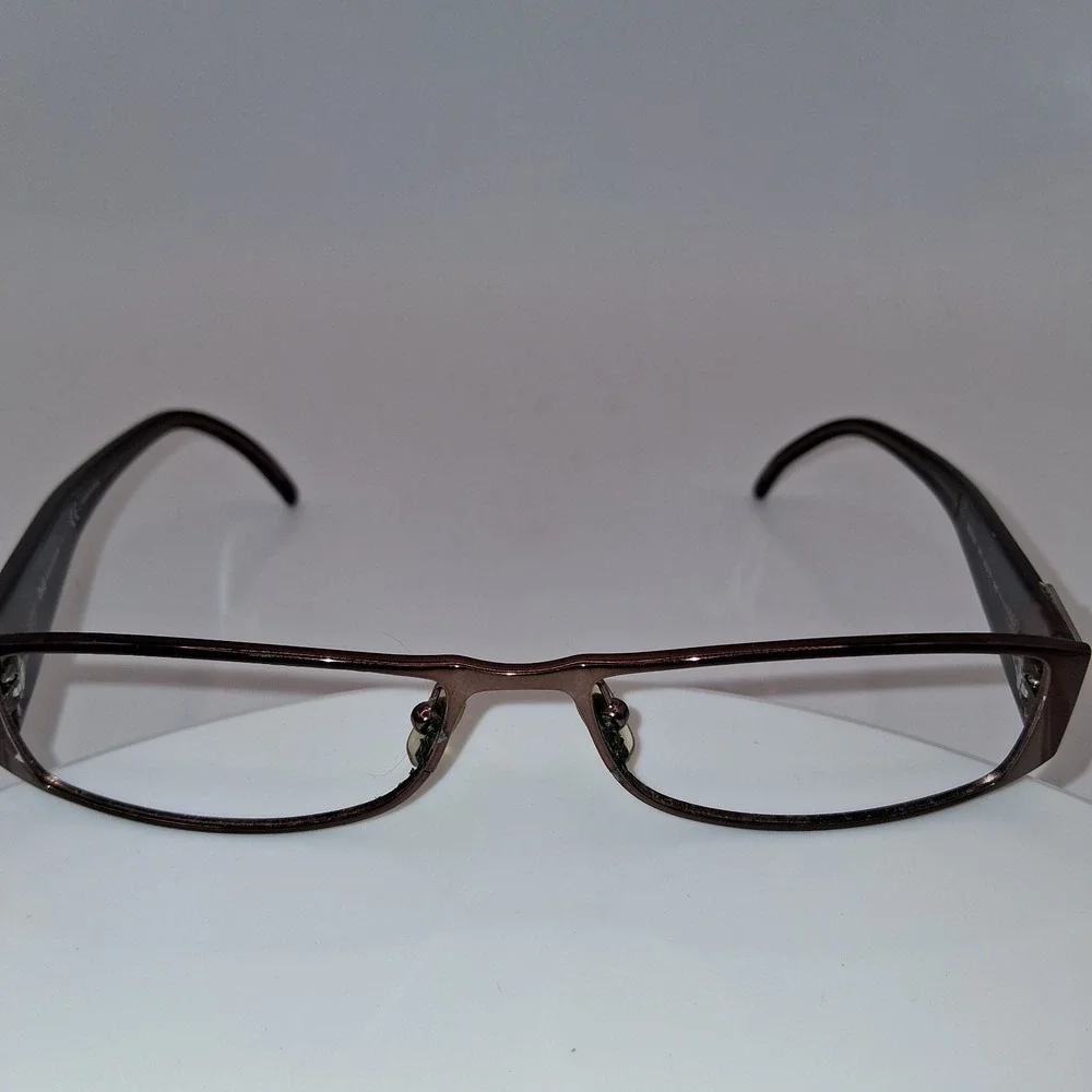 D&G Dolce Gabbana 5028 147 Brown Blue Rectangular Eyeglasses Frames 53-15-140
